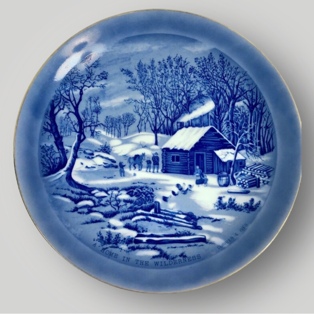 CURRIER AND IVES “A Home In The Wilderness” Plate